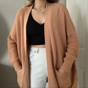 Urban Outfitters BDG Peach Oversized Cardigan